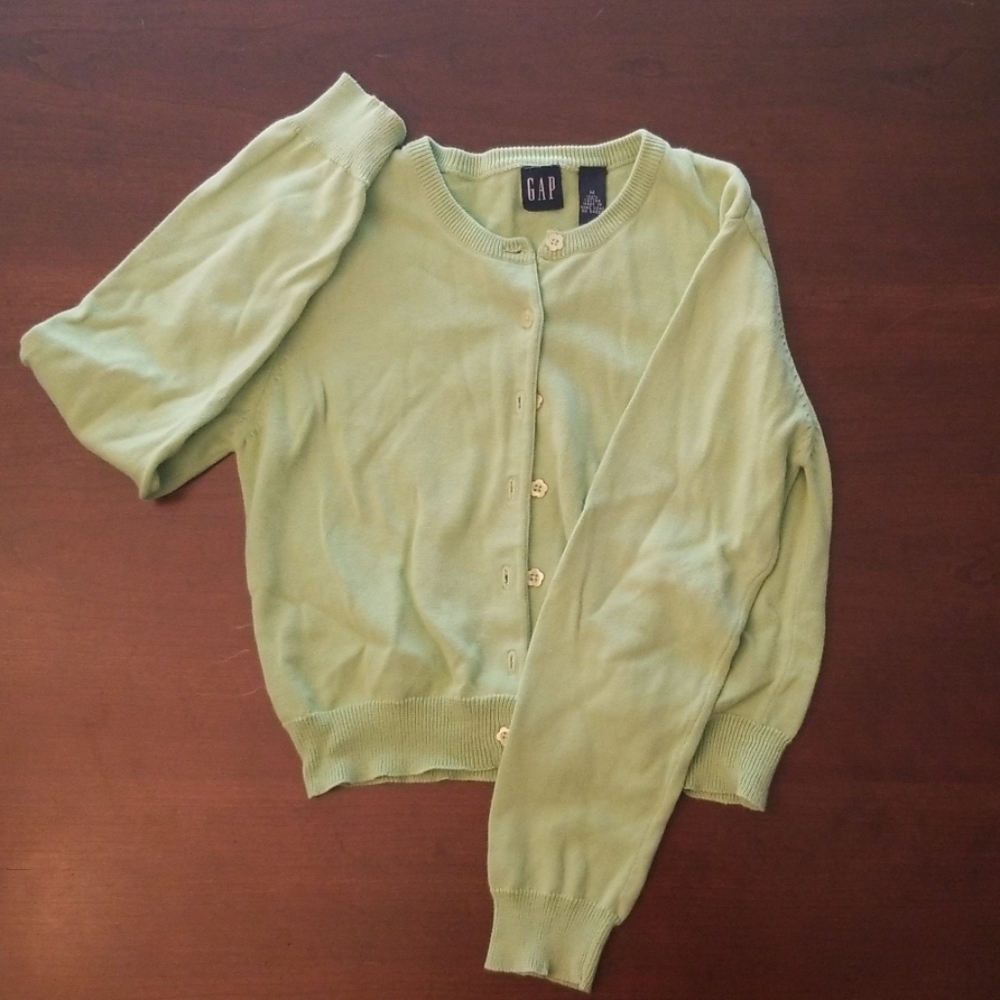 Girls Gap cardigan light green